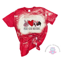 Load image into Gallery viewer, Peace Love Bostons  Boston Terrier Shirt
