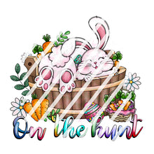 Load image into Gallery viewer, On the Hunt Easter Day Bunny Ready To Press Sublimation Transfer
