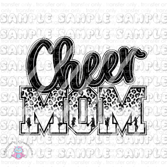 Cheer life, Cheer Mom, Ready To Press Sublimation Transfer