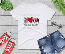 Load image into Gallery viewer, Peace Love Bostons  Boston Terrier Shirt
