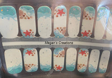 Load image into Gallery viewer, Summer Beach Life Shells Starfish Nail Polish Wraps - Nail Polish Strips
