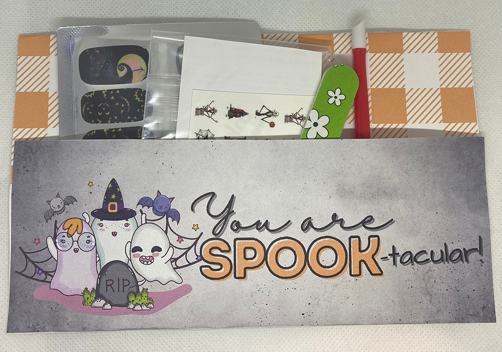 Halloween You're SPOOKtacular Nail Wraps Gift Sets - Halloween Party Favors- Trick or Treat