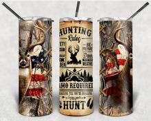 Load image into Gallery viewer, Hunting Rule Camo Hunt Tumbler
