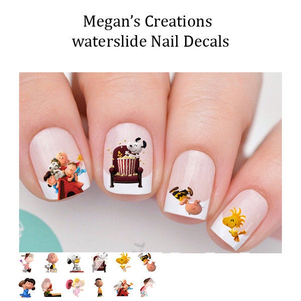 Cartoon Waterslide Nail Art Decals
