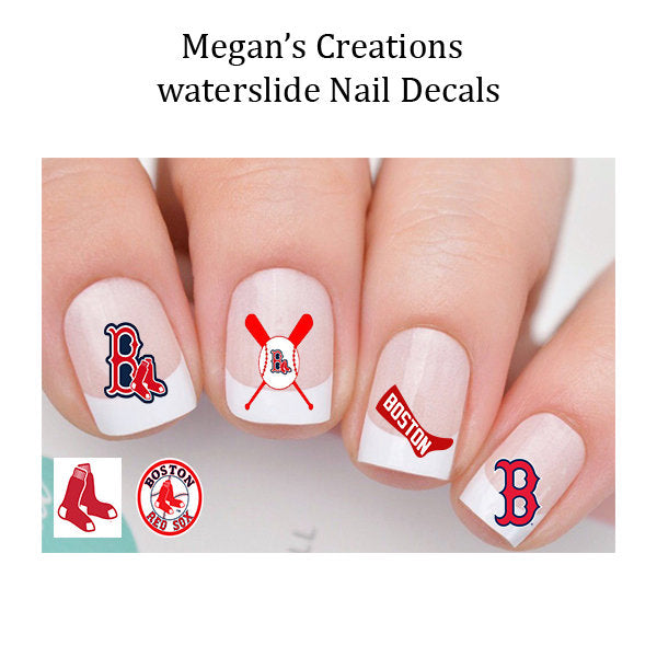 Boston Red Sox Nail Art Decals