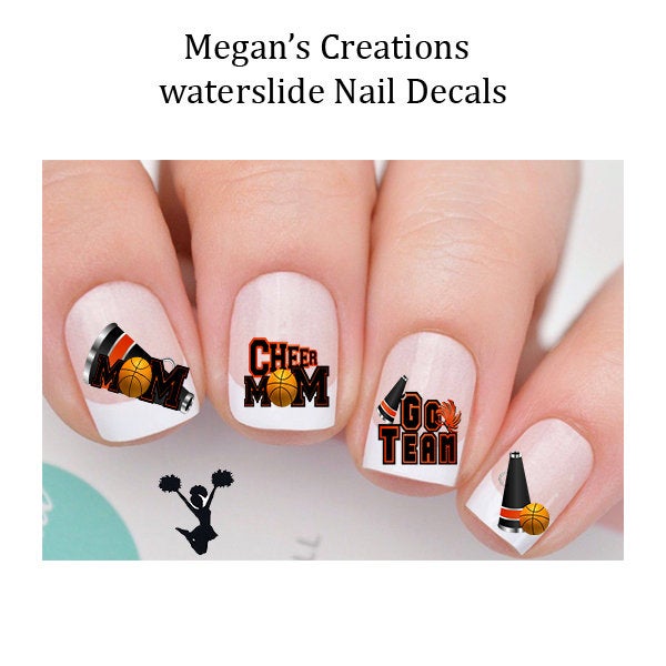 Cheer Cheerleader Mom Basketball Nail Art Decals