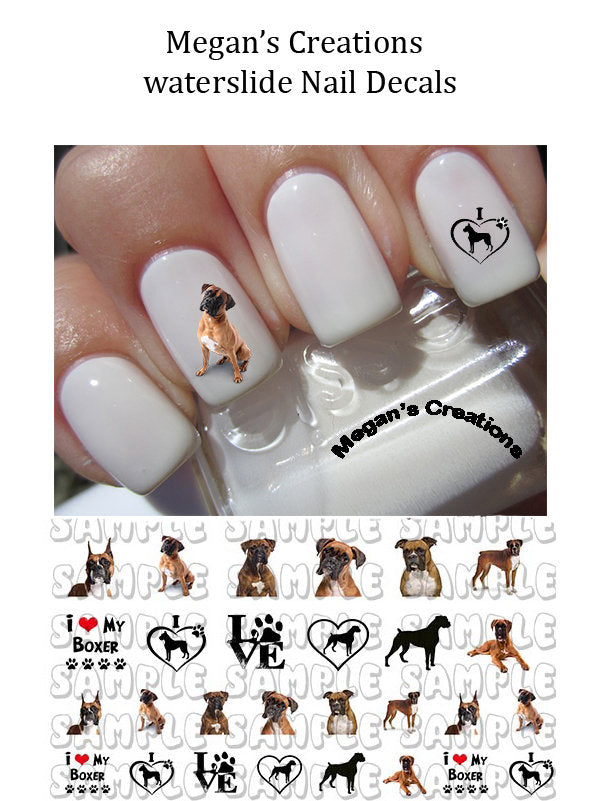 Boxer Nail Art Decals
