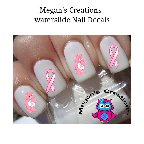 Breast Cancer Awareness Nail Art  Decals