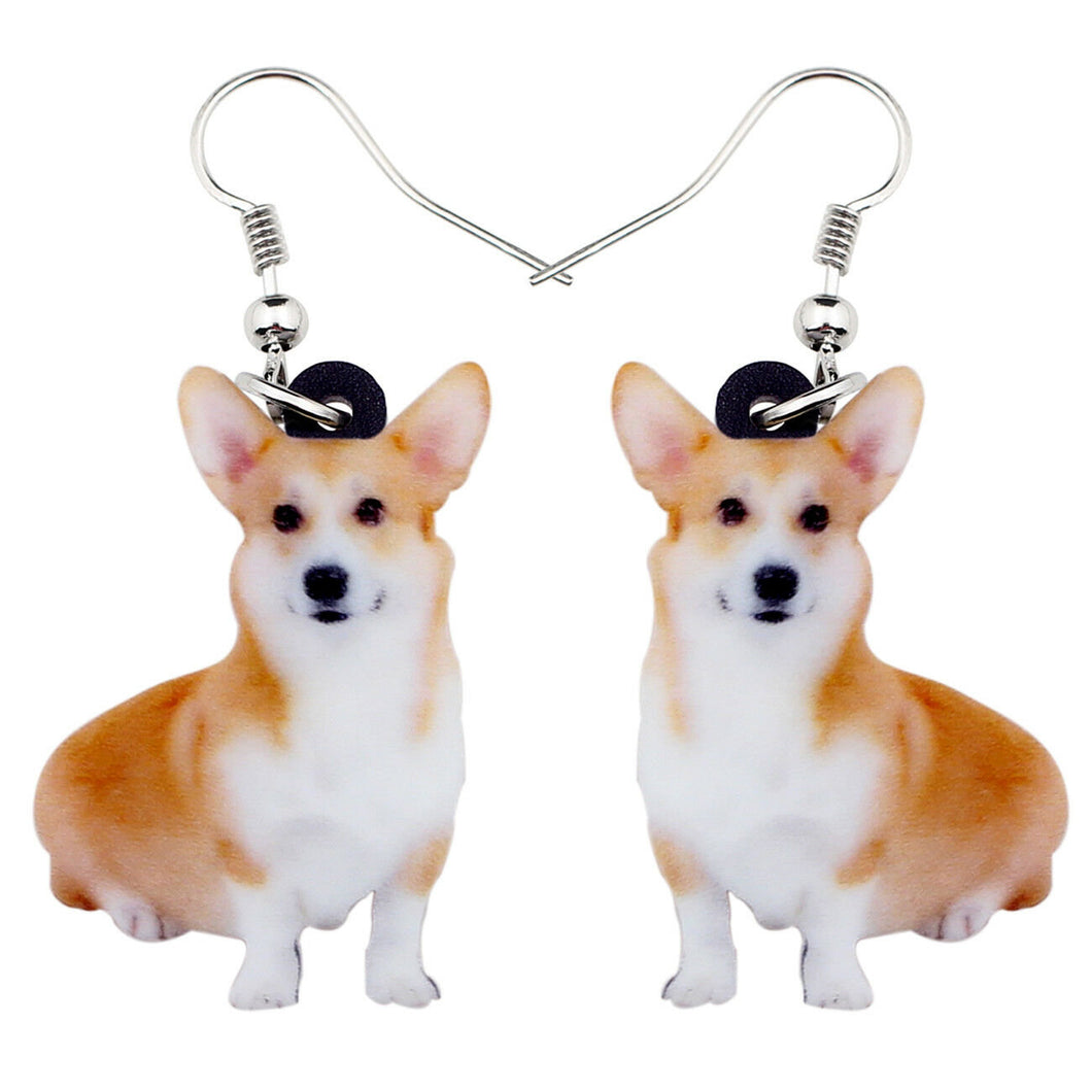 Pembroke Welsh Corgi Acrylic Earrings