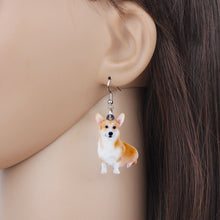 Load image into Gallery viewer, Pembroke Welsh Corgi Acrylic Earrings
