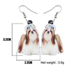 Load image into Gallery viewer, Shih Tzu Acrylic Earrings
