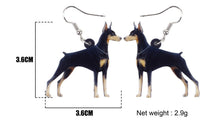 Load image into Gallery viewer, Doberman Pinscher Acrylic Earrings
