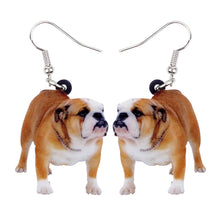 Load image into Gallery viewer, English Bulldog Acrylic Earrings
