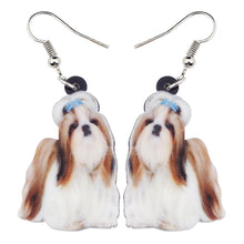 Load image into Gallery viewer, Shih Tzu Acrylic Earrings
