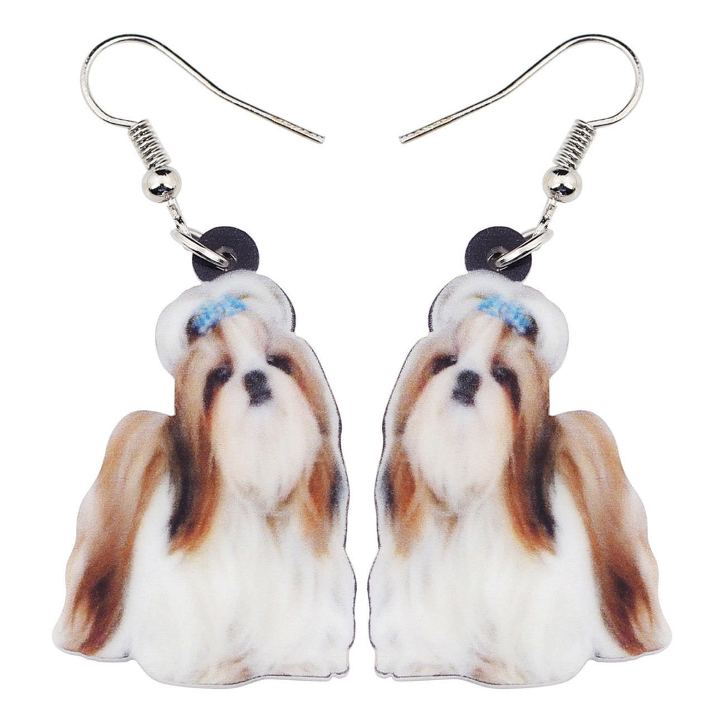 Shih Tzu Acrylic Earrings