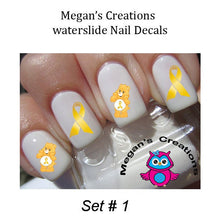 Load image into Gallery viewer, Child Hood Cancer Awareness Nail Art  Decals
