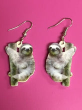 Load image into Gallery viewer, Acrylic Sloth Earrings
