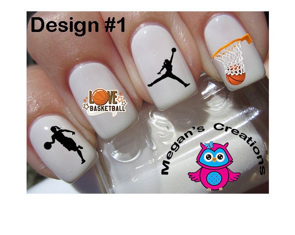 Basketball Nail Art Decals