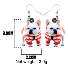 Load image into Gallery viewer, Cute French Bulldog Earrings
