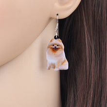 Load image into Gallery viewer, Pomeranian Acrylic Earrings
