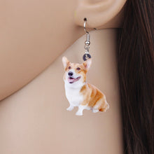 Load image into Gallery viewer, Pembroke Welsh Corgi Acrylic Earrings
