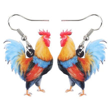 Load image into Gallery viewer, Chicken Rooster Acrylic Earrings
