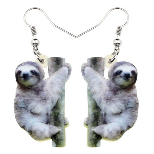 Acrylic Sloth Earrings