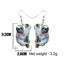 Load image into Gallery viewer, Acrylic Sloth Earrings
