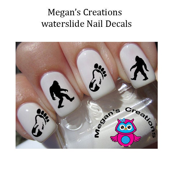 Bigfoot Sasquatch Yeti  Nail Art Decals
