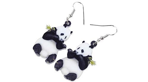 Panda Bear Acrylic Earrings