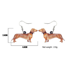 Load image into Gallery viewer, Dachshund Dog Acrylic Earrings
