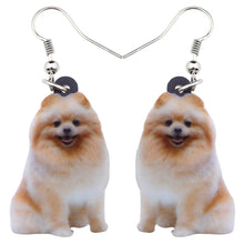 Load image into Gallery viewer, Pomeranian Acrylic Earrings
