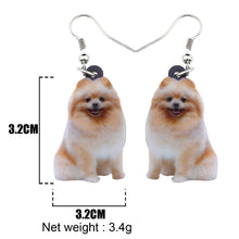 Load image into Gallery viewer, Pomeranian Acrylic Earrings
