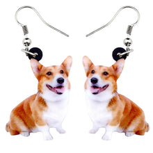 Load image into Gallery viewer, Pembroke Welsh Corgi Acrylic Earrings
