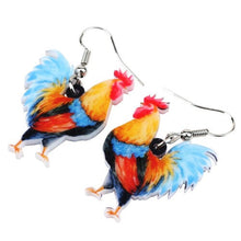 Load image into Gallery viewer, Chicken Rooster Acrylic Earrings
