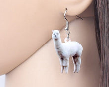 Load image into Gallery viewer, Sweet Alpaca Llama Acrylic Earrings
