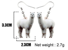 Load image into Gallery viewer, Sweet Alpaca Llama Acrylic Earrings
