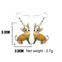 Load image into Gallery viewer, Chihuahua Acrylic Earrings
