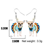 Load image into Gallery viewer, Chihuahua #2 Acrylic Earrings
