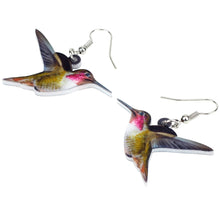 Load image into Gallery viewer, Hummingbird Acrylic Earrings
