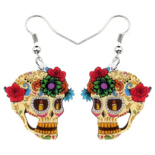 Load image into Gallery viewer, Skull Skeleton Acrylic  Earrings
