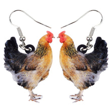 Load image into Gallery viewer, Chicken Hen  Acrylic Earrings
