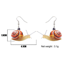 Load image into Gallery viewer, Snail Acrylic Earrings
