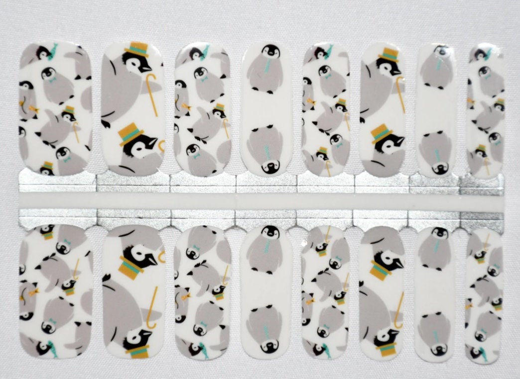 Penguin  Nail Polish Wraps - Nail Polish Strips