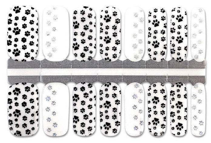 Puppy Dog Paw Prints Nail Polish Wraps - Nail Polish Strips