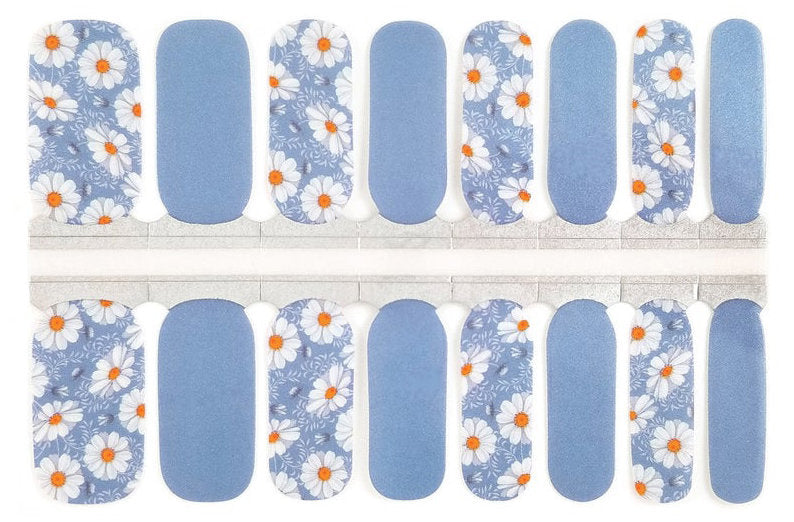 Daisy Flower Design #2 Nail Polish Wraps - Nail Polish Strips