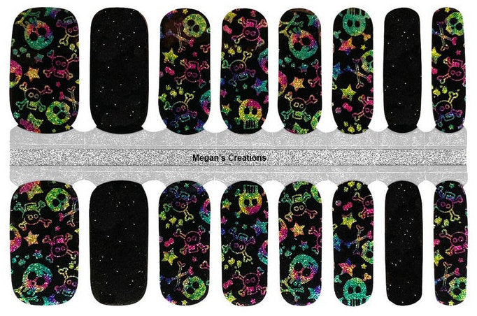 Skulls Nail Polish Wraps - Nail Polish Strips