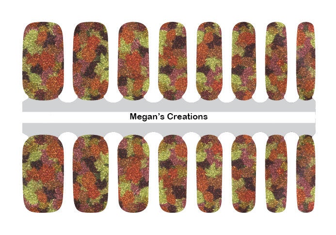 Fall Leaves Set #2 Nail Polish Wraps - Nail Polish Strips