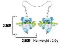 Load image into Gallery viewer, Acrylic Koala Bear Earrings
