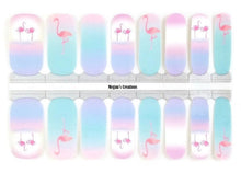 Load image into Gallery viewer, Flamingo Cotton Candy Color Nail Polish Wraps - Nail Polish Strips

